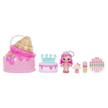 MGA Entertainment Yummiland skaistuma somiņas rotaļu komplekts + lūpu spīduma lelle - saldējuma skaistuma somiņa