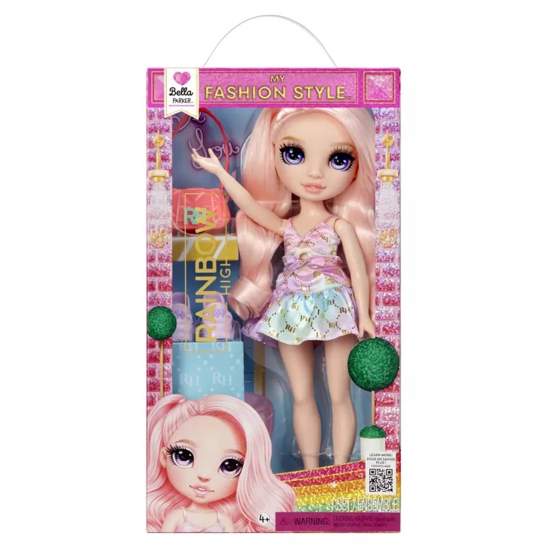 Rainbow High My Fashion Style Fashion Dolls- Bella, modes lelle, Sieviete, 4 gadi, Zēns/Meitene, 280 mm, Daudzkrāsu