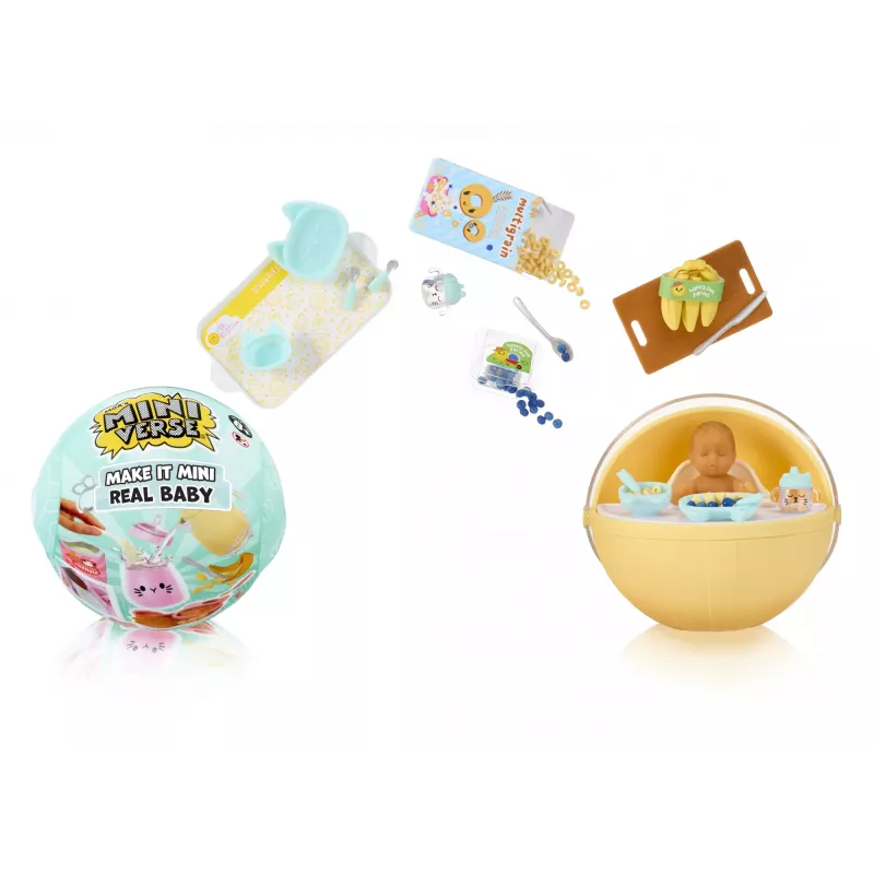 Miniverse Make It Mini Real Baby, 8 gadi, Daudzkrāsains, Plastmasa