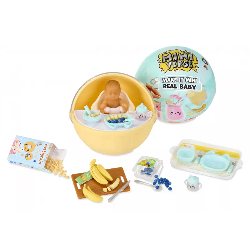 Miniverse Make It Mini Real Baby, 8 gadi, Daudzkrāsains, Plastmasa