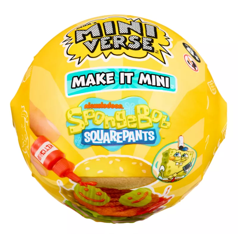Miniverse Make It Mini SpongeBob SquarePants, 8 gadi, Daudzkrāsains