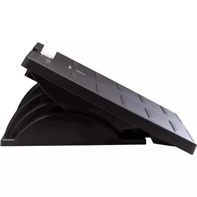 Fellowes Kāju balsts zem galda - Office Suites zem galda kāju balsts, ergonomisks kāju balsts ar 3 augstuma regulēšanas pozīcijām un antibakteriālu tehnoloģiju - Kāju balsta krēsls birojam un mājām - Melns