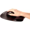 Peļu paliktnis Fellowes Crystals Gel ar gēla plaukstas balstu, melns, 202×230 mm, 340 g