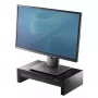 Fellowes datoru monitora statīvs ar 3 augstuma regulēšanas pozīcijām - Designer Suites monitoru paaugstinājums ar glabāšanas paplāti - Ergonomisks regulējams monitora statīvs datoriem - Maksimālais svars 18 kg / maksimālais izmērs 21 colla - melns/pērļains