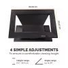 Fellowes Designer Suites klēpjdatora pacēlājs, klēpjdatora statīvs, melns, plastmasa, 43,2 cm (17 collas), 11,3 kg, FIRA International, EN ISO 9241-5