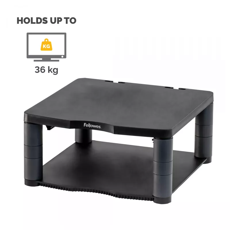 Fellowes Premium Monitor Riser Graphite, brīvi stāvošs, 36 kg, 53,3 cm (21 collas), augstuma regulēšana, grafīta krāsā