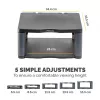 Fellowes Premium Monitor Riser Graphite, brīvi stāvošs, 36 kg, 53,3 cm (21 collas), augstuma regulēšana, grafīta krāsā