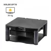 Fellowes Computer Monitor Stand with 3 Height Adjustments - Premium Monitor Riser Plus with kabelis Management - Ergonomic Adjustable Monitor Stand for Computers - Max Weight 36KG/Max Size 21 inch - Graphite