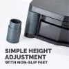 Fellowes Computer Monitor Stand with 3 Height Adjustments - Premium Monitor Riser Plus with kabelis Management - Ergonomic Adjustable Monitor Stand for Computers - Max Weight 36KG/Max Size 21 inch - Graphite