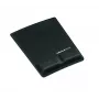 Fellowes pele Mat Wrist Support - Health-V peļu paliktnis ar antibakteriālu aizsardzību - ergonomisks peļu paliktnis datoram, klēpjdatoram, mājas biroja lietošanai - melns