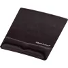 Fellowes pele Mat Wrist Support - Health-V peļu paliktnis ar antibakteriālu aizsardzību - ergonomisks peļu paliktnis datoram, klēpjdatoram, mājas biroja lietošanai - melns