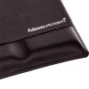 Fellowes pele Mat Wrist Support - Health-V peļu paliktnis ar antibakteriālu aizsardzību - ergonomisks peļu paliktnis datoram, klēpjdatoram, mājas biroja lietošanai - melns