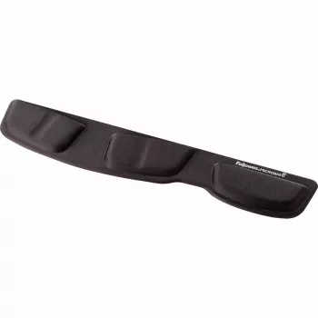 Fellowes tastatūra Wrist Rest - Health-V plaukstas balsts ar antibakteriālu aizsardzību - ergonomisks plaukstas balsts datoriem, klēpjdatoriem, mājas biroja lietošanai - melna