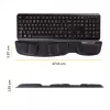 Fellowes tastatūra Wrist Rest - Health-V plaukstas balsts ar antibakteriālu aizsardzību - ergonomisks plaukstas balsts datoriem, klēpjdatoriem, mājas biroja lietošanai - melna