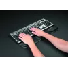 Fellowes tastatūra Wrist Rest - Health-V plaukstas balsts ar antibakteriālu aizsardzību - ergonomisks plaukstas balsts datoriem, klēpjdatoriem, mājas biroja lietošanai - melna