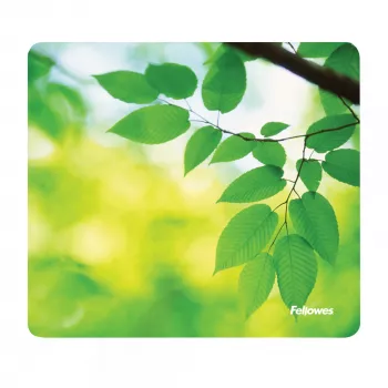 Fellowes Earth Series pelu paliktnis Leaves, zaļš, attēls, plastmasa, gumija, neslīdoša pamatne
