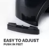 Fellowes datora monitoru statīvs ar 3 augstuma regulējumiem - Smart Suites Monitor Riser Plus ar glabāšanas nodalījumu - Ergonomisks regulējams monitoru statīvs datoriem - Maks. svars 10KG/Maks. izmērs 21 collas - Melns