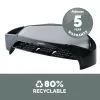 Fellowes datora monitoru statīvs ar 3 augstuma regulējumiem - Smart Suites Monitor Riser Plus ar glabāšanas nodalījumu - Ergonomisks regulējams monitoru statīvs datoriem - Maks. svars 10KG/Maks. izmērs 21 collas - Melns