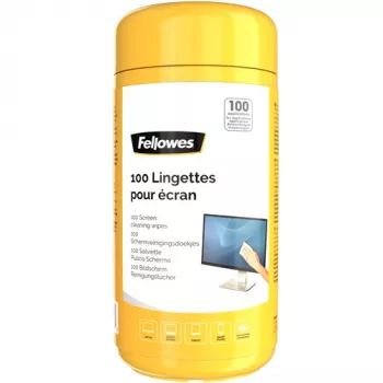 Fellowes 100 ekrāna tīrīšanas, aprīkojuma tīrīšanas mitrās salvetes, LCD/TFT/Plazma, Daudzkrāsains, 82 mm, 82 mm, 170 mm