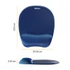 Peļu paliktnis Fellowes Memory Foam pele Pad/Wrist Rest Sapphire