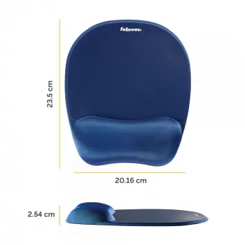 Peļu paliktnis Fellowes Memory Foam pele Pad/Wrist Rest Sapphire