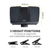 Fellowes kāju balsts zem galda - Professional Series Ultimate Foot Support ergonomisks kāju balsts ar 3 augstuma regulējumiem un masāžas virsmu - kāju balsts birojam un mājām - melns