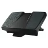 Fellowes kāju balsts zem galda - Professional Series Ultimate Foot Support ergonomisks kāju balsts ar 3 augstuma regulējumiem un masāžas virsmu - kāju balsts birojam un mājām - melns