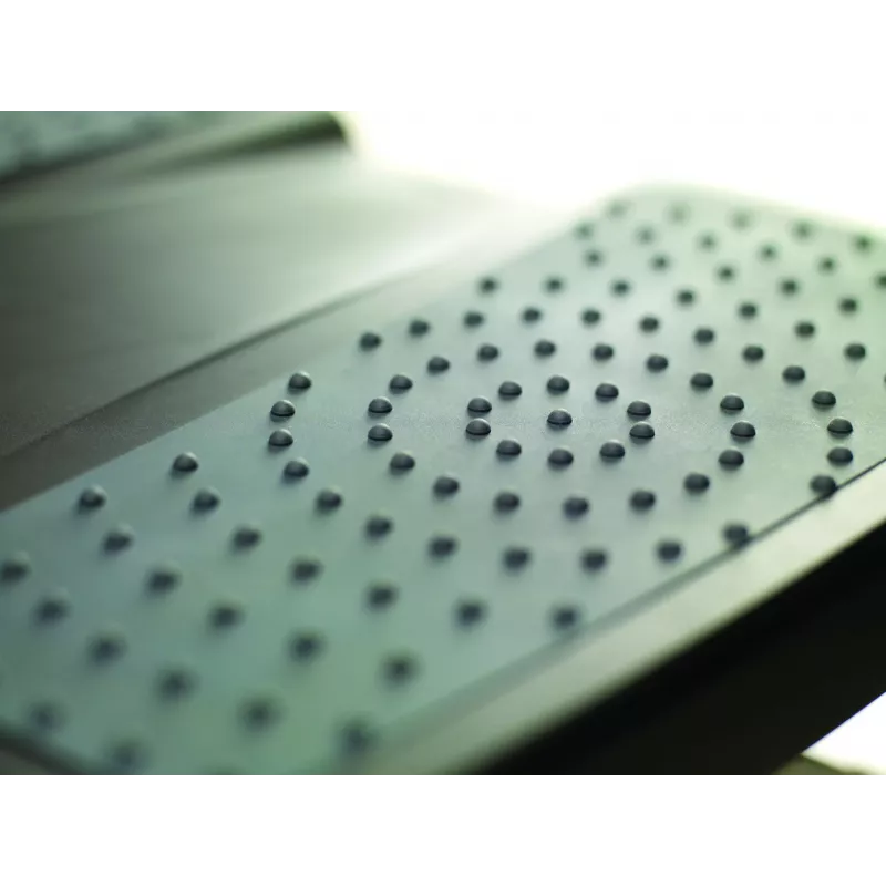 Fellowes kāju balsts zem galda - Professional Series Ultimate Foot Support ergonomisks kāju balsts ar 3 augstuma regulējumiem un masāžas virsmu - kāju balsts birojam un mājām - melns