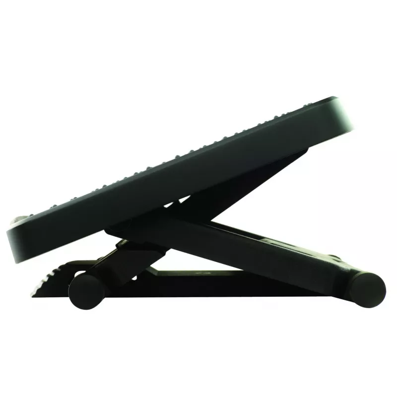 Fellowes kāju balsts zem galda - Professional Series Ultimate Foot Support ergonomisks kāju balsts ar 3 augstuma regulējumiem un masāžas virsmu - kāju balsts birojam un mājām - melns