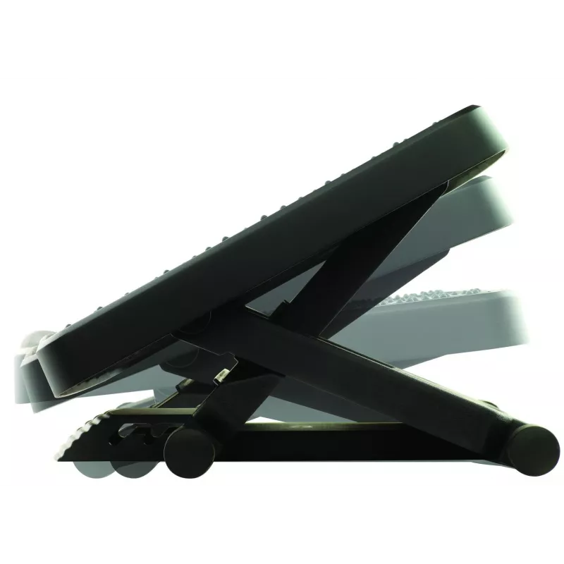 Fellowes kāju balsts zem galda - Professional Series Ultimate Foot Support ergonomisks kāju balsts ar 3 augstuma regulējumiem un masāžas virsmu - kāju balsts birojam un mājām - melns