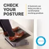 Fellowes kāju balsts zem rakstāmgalda — Professional Series kāju balsts, ergonomisks ar 3 regulējamiem augstumiem un neslīdošu platformas virsmu — birojam un mājām, melns