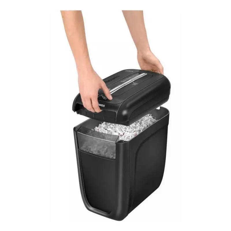 Papīra smalcinātājs Fellowes 60Cs, šķērsgriezuma smalcināšana, 72 dB, 23 cm, melns