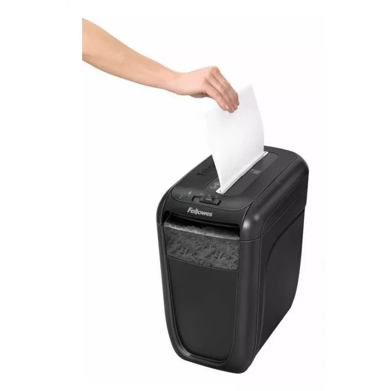 Papīra smalcinātājs Fellowes 60Cs, šķērsgriezuma smalcināšana, 72 dB, 23 cm, melns