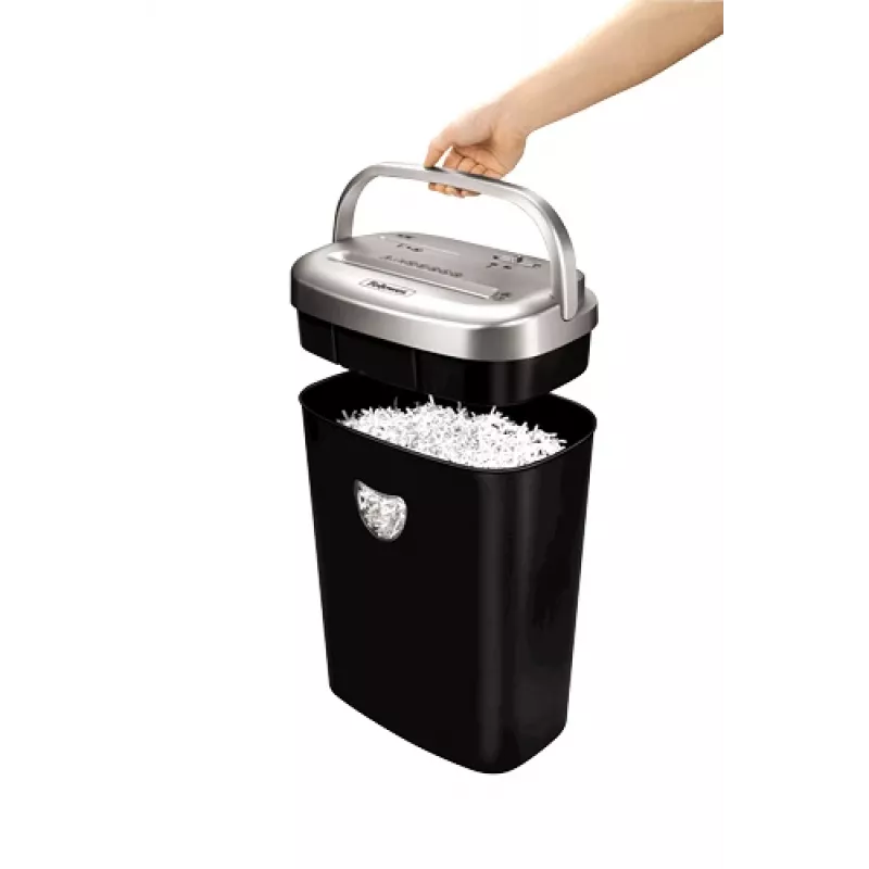 Fellowes 53C papīra smalcinātājs Šķērssmalcināšana 22 cm Melns
