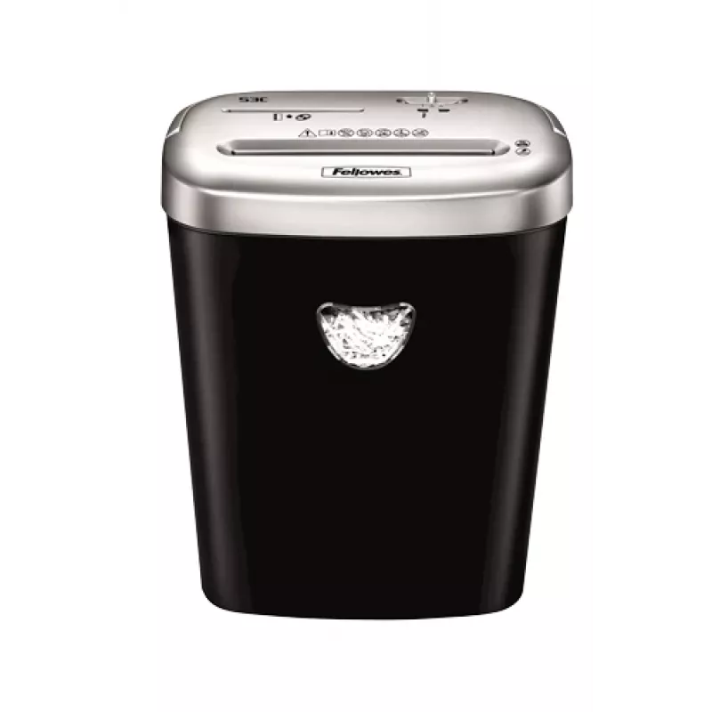 Fellowes 53C papīra smalcinātājs Šķērssmalcināšana 22 cm Melns