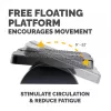 Fellowes Foot Rest Under Desk - Refresh Foot Support Ergonomic Foot Rest with 2 Height Adjustments & Massage Surface - Foot Rest Stool for Office & Home - Melns
