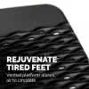 Fellowes Foot Rest Under Desk - Refresh Foot Support Ergonomic Foot Rest with 2 Height Adjustments & Massage Surface - Foot Rest Stool for Office & Home - Melns