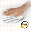 Fellowes pele Mat Wrist Support - PlushTouch pele Pad with Non Slip Rubber Base & Antibacterial Protection - Ergonomic pele Mat for Computer, Laptop, Home Office Use - Melns