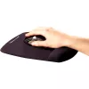 Fellowes pele Mat Wrist Support - PlushTouch pele Pad with Non Slip Rubber Base & Antibacterial Protection - Ergonomic pele Mat for Computer, Laptop, Home Office Use - Melns