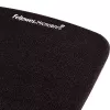 Fellowes pele Mat Wrist Support - PlushTouch pele Pad with Non Slip Rubber Base & Antibacterial Protection - Ergonomic pele Mat for Computer, Laptop, Home Office Use - Melns