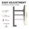 Fellowes Seasa Dual Stacking Monitor Arm - Brīvi stāvošs monitora statīvs līdz 8 kg un 32 collu ekrāniem - Ergonomisks regulējams monitora kronšteins - Slīpums 45°, panoramēšana 120°, rotācija 360°, VESA 75 x 75/100 x 100 - Melns