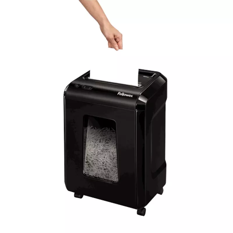 Fellowes Powershred 92Cs papīra smalcinātājs, slokšņu smalcināšana, melns