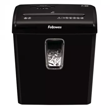 Fellowes Powershred P-30C papīra smalcinātājs šķērssmalcināšana 22 cm melns