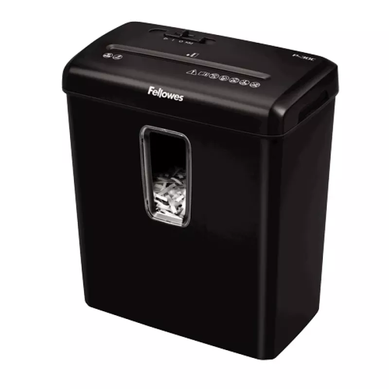 Fellowes Powershred P-30C papīra smalcinātājs šķērssmalcināšana 22 cm melns