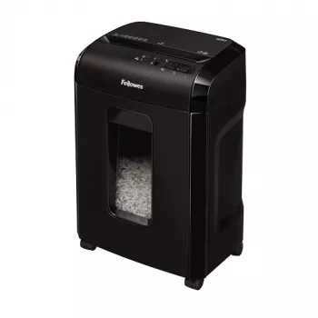 Papīra smalcinātājs Fellowes Powershred 10M, mikrošķiedru smalcināšana, melns