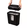 Fellowes Powershred 6M papīra smalcinātājs, mikrošķēlumu smalcināšana, melns
