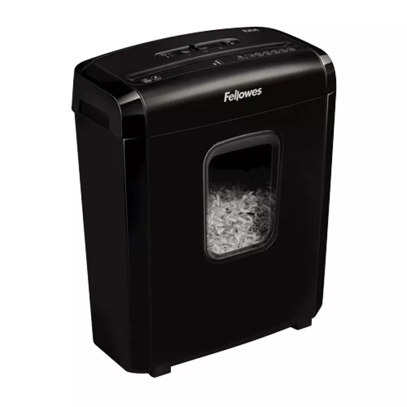 Fellowes Powershred 6M papīra smalcinātājs, mikrošķēlumu smalcināšana, melns