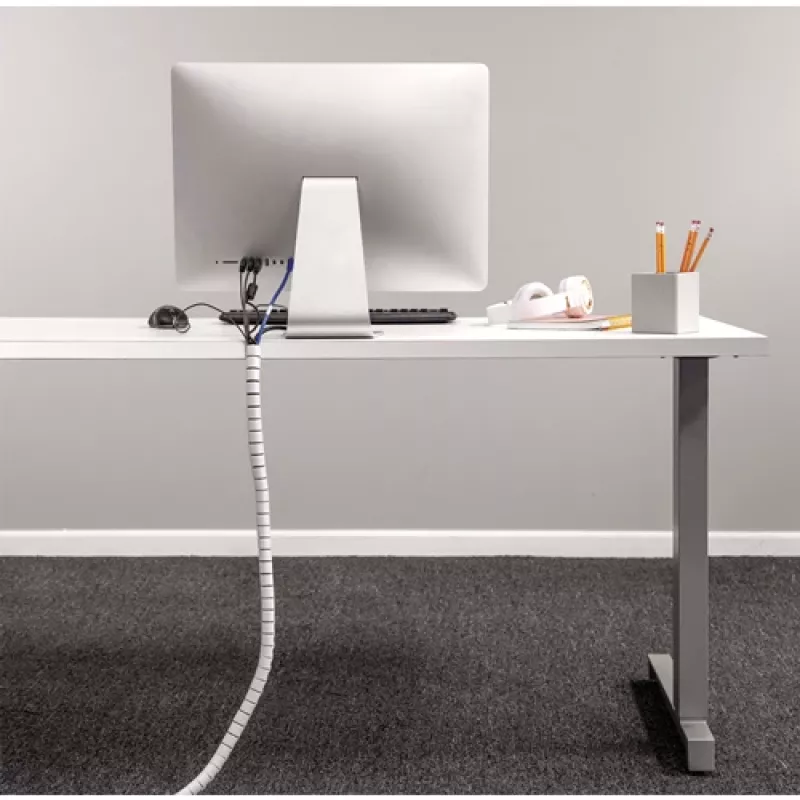 Fellowes CableZip kabeļu elastīgā caurule grīdai Balta 1 gab.