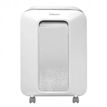 Fellowes Powershred LX201 Micro-Cut smalcinātājs balts, Micro-cut smalcināšana, 23 cm, 2 x 12 mm, 22 L, pieskāriena, 4 riteņi