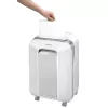 Fellowes Powershred LX201 Micro-Cut smalcinātājs balts, Micro-cut smalcināšana, 23 cm, 2 x 12 mm, 22 L, pieskāriena, 4 riteņi